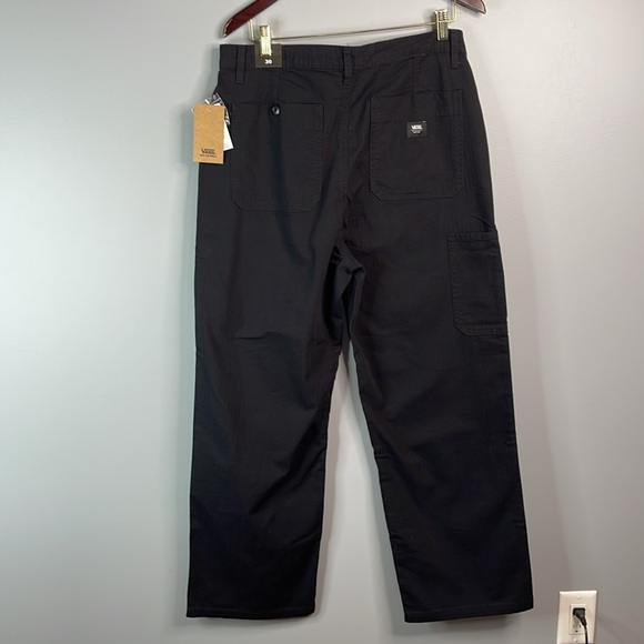 Vans NWT Union Relaxed Carpenter Pants Black Utility Wide Leg High Waist Size 30 - Picture 8 of 12